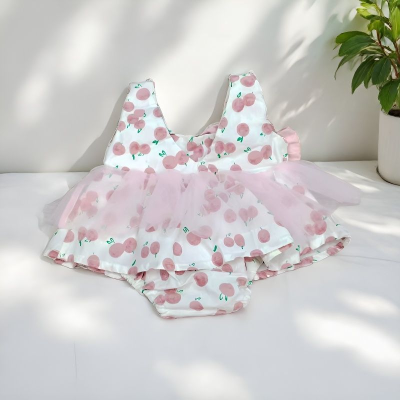 Wholesale Chic Printed Sleeveless Cotton Baby Girl Romper For Summer Boutique