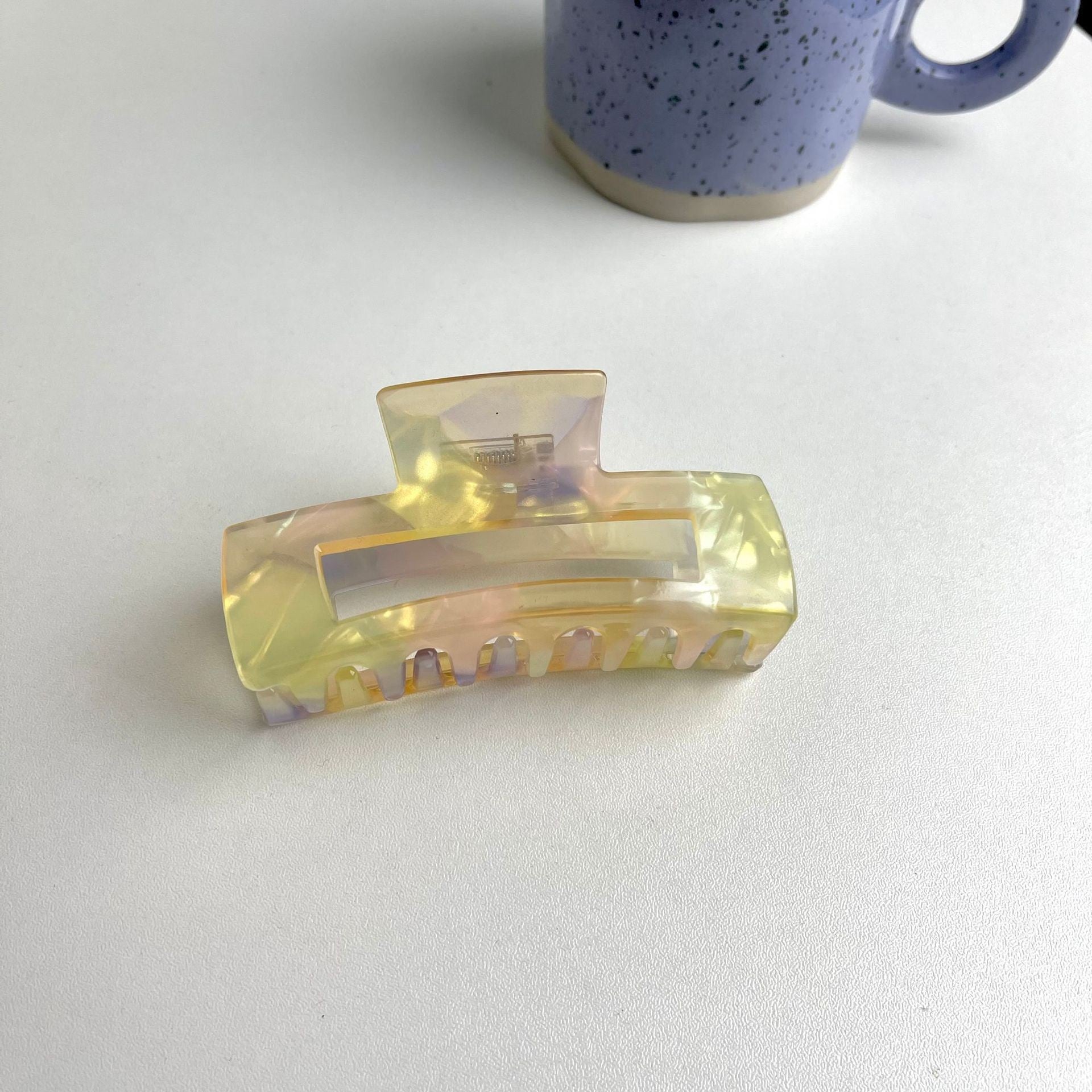 Wholesale Vintage Acetate Leopard Print Large Gripper Clip