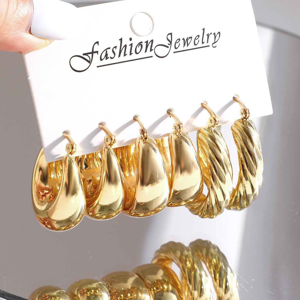 Wholesale Simple large earrings, high-end niche