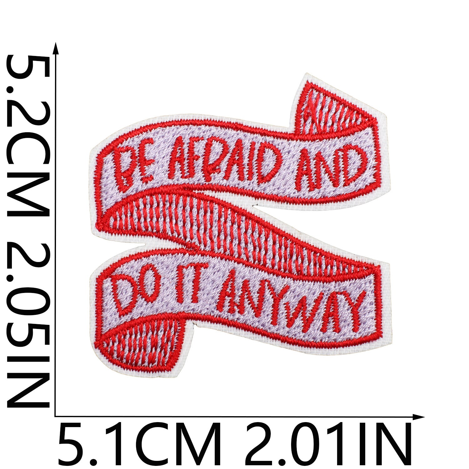 Wholesale Inspirational quotes embroidered patch