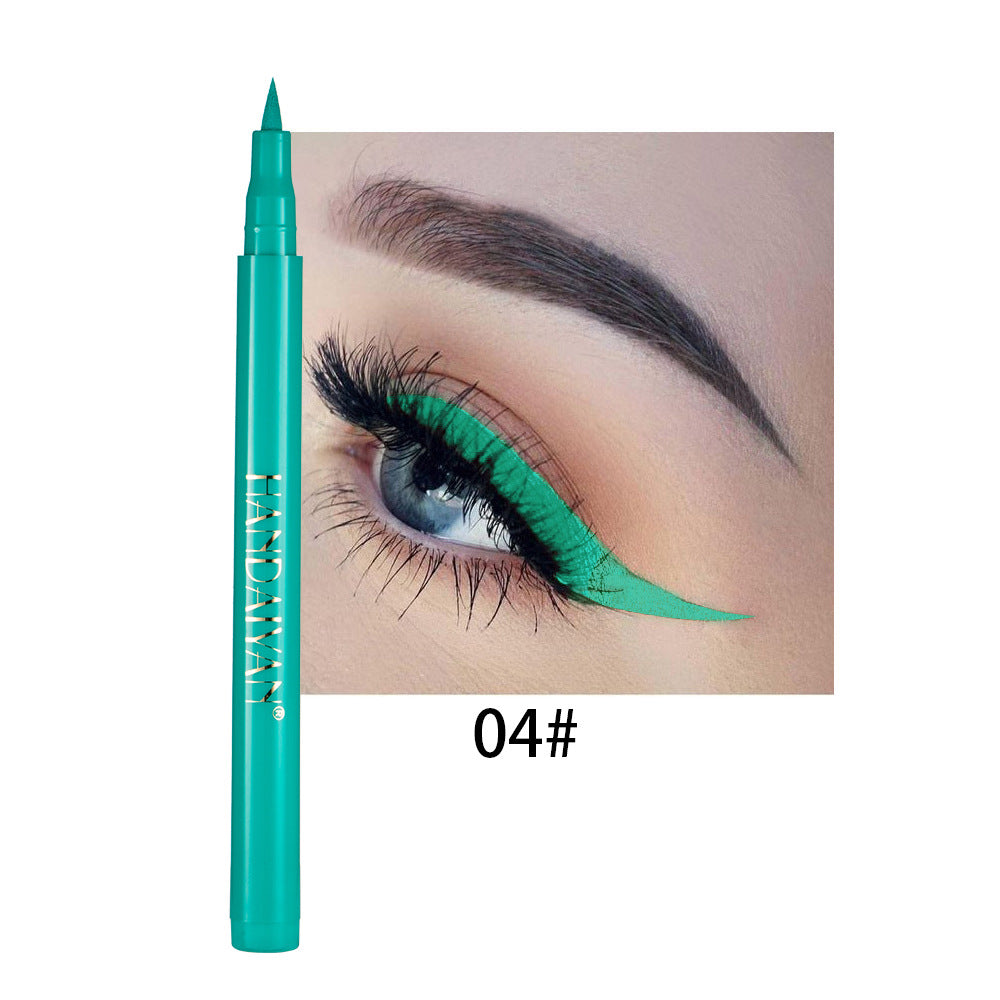 Wholesale Rainbow DIY Color Eyeliner Liquid Is Not Easy To Smudge Matte Eyeliner Pen
