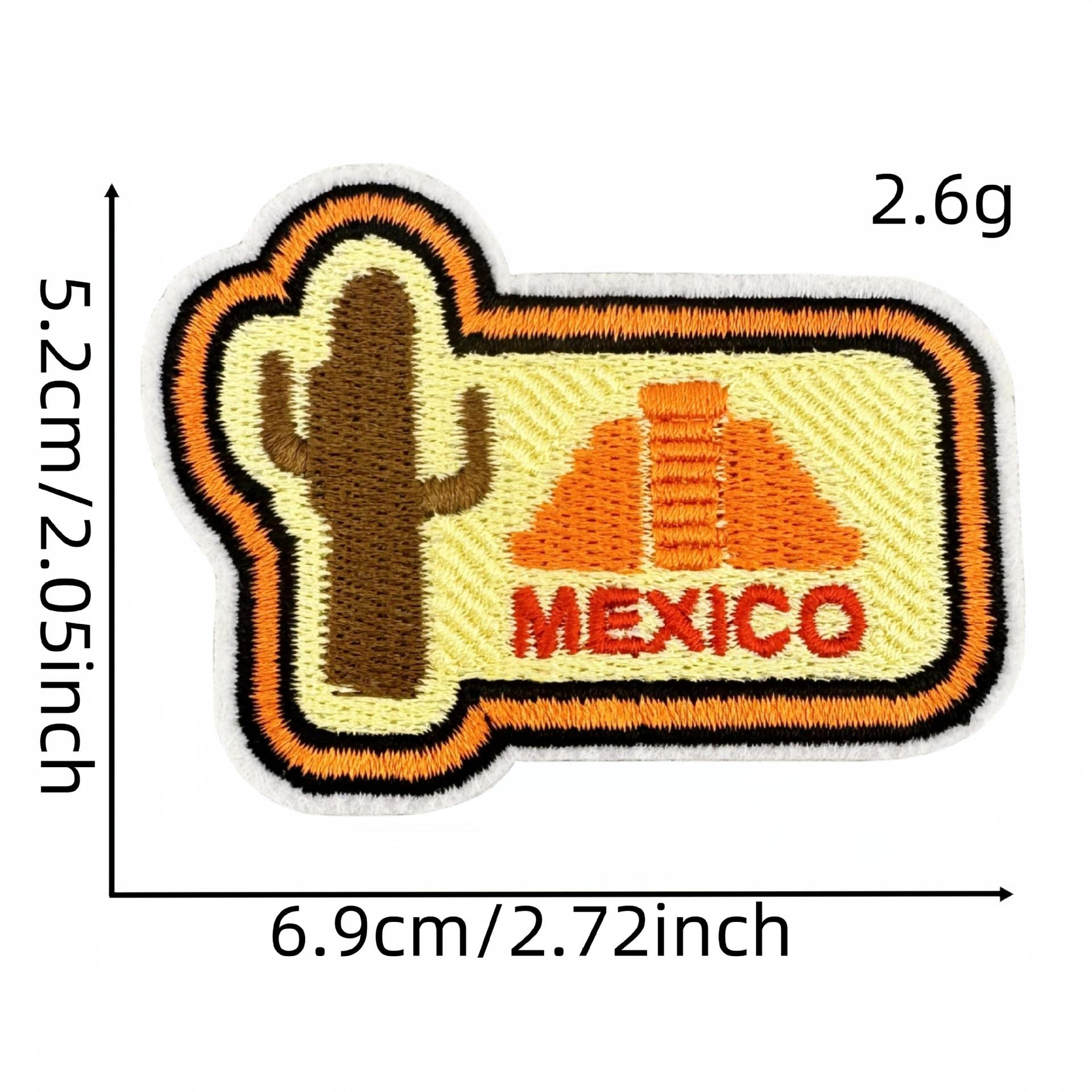 Wholesale Cartoon World Landmark Pattern Embroidery DIY Patches