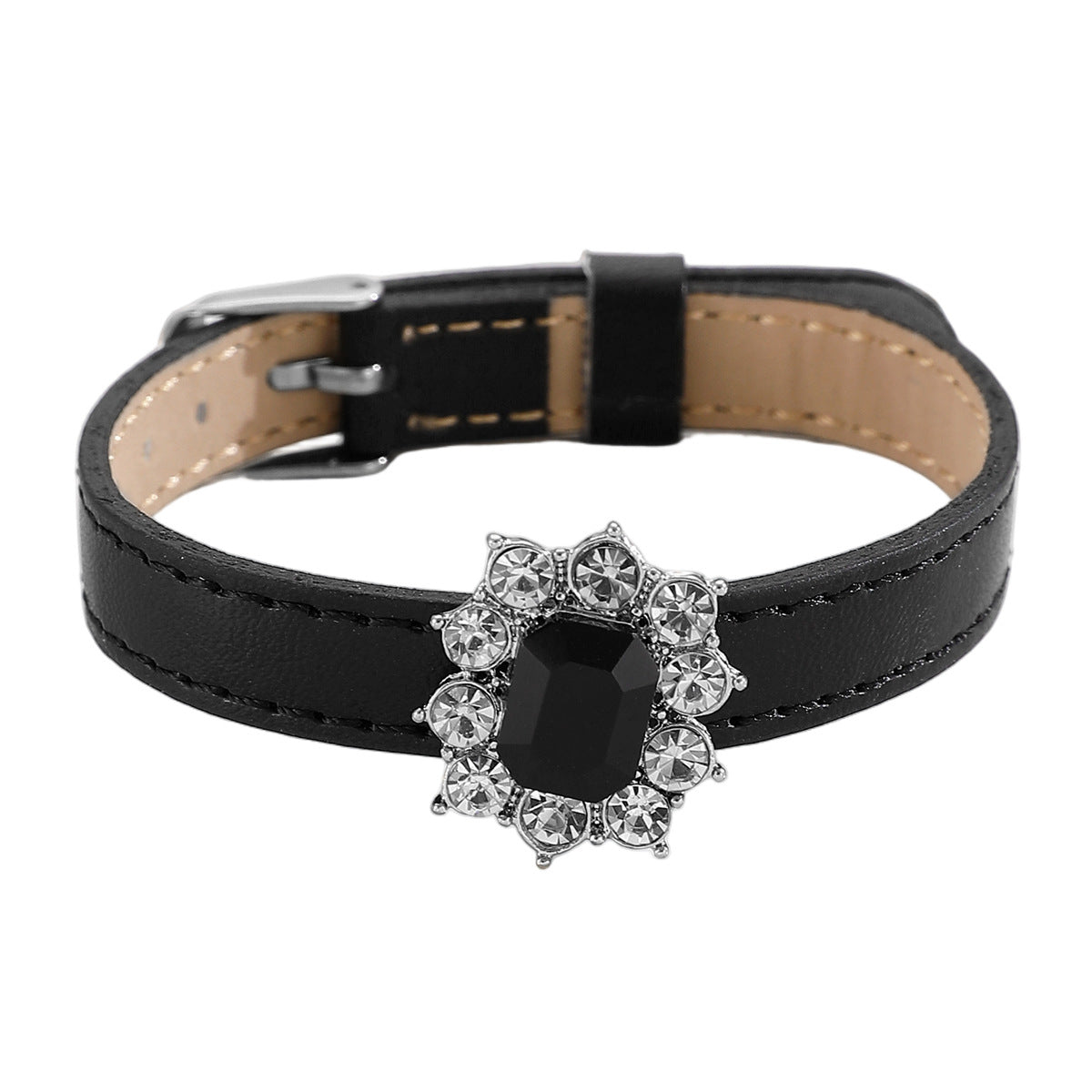 Wholesale women' s belt buckle zircon alloy bracelet