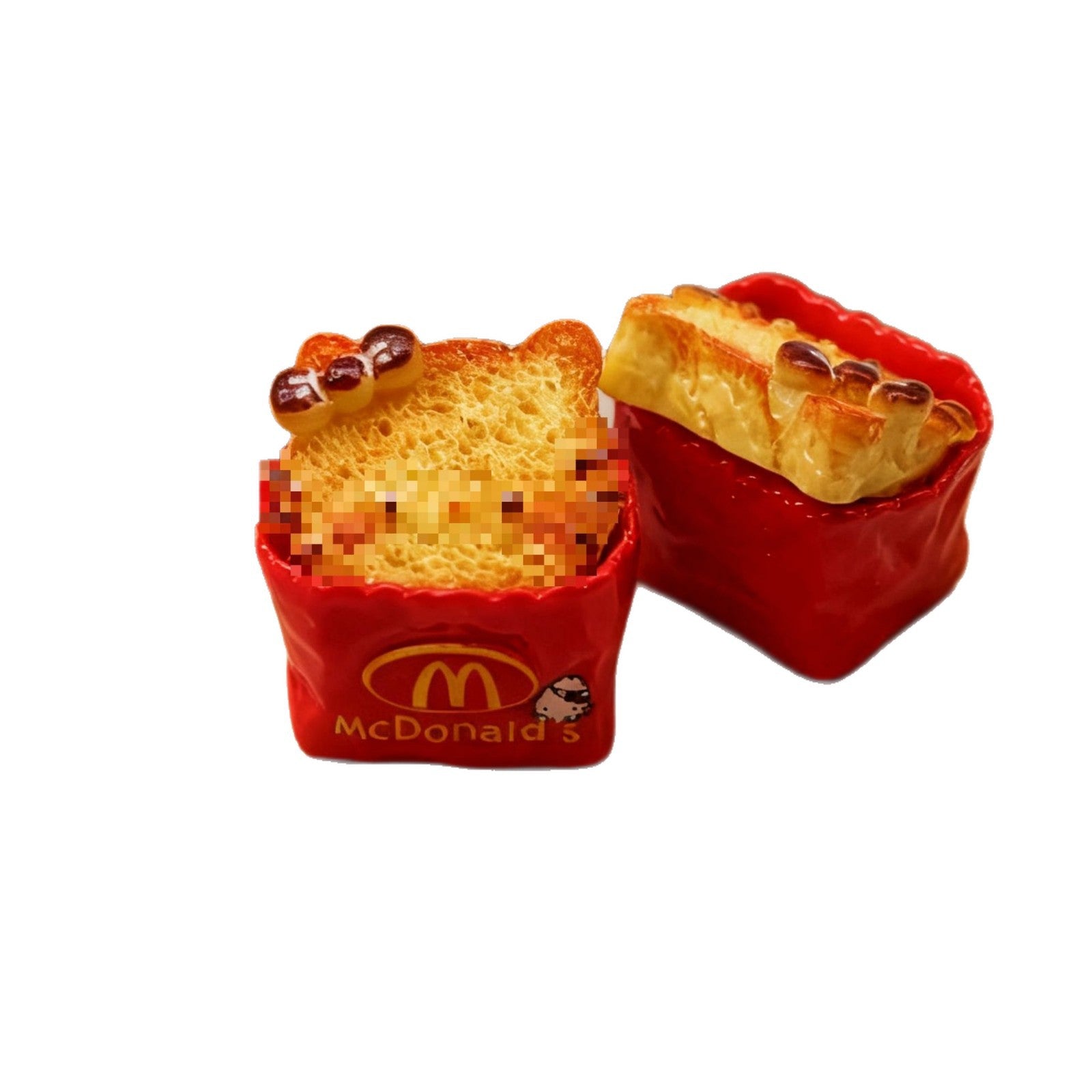 Wholesale 10pcs Cartoon Cat Bread  Bakery Shop Miniature Food Toy Doll Accessories