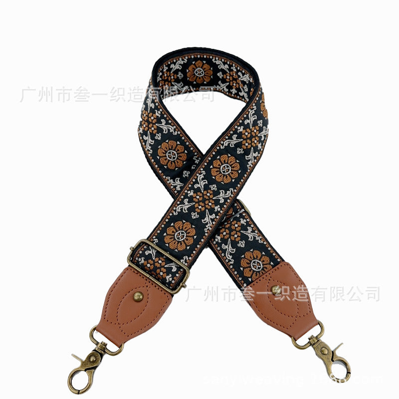 Wholesale Ethnic Style Adjustable Replacement Leather High Quality Bag Strap