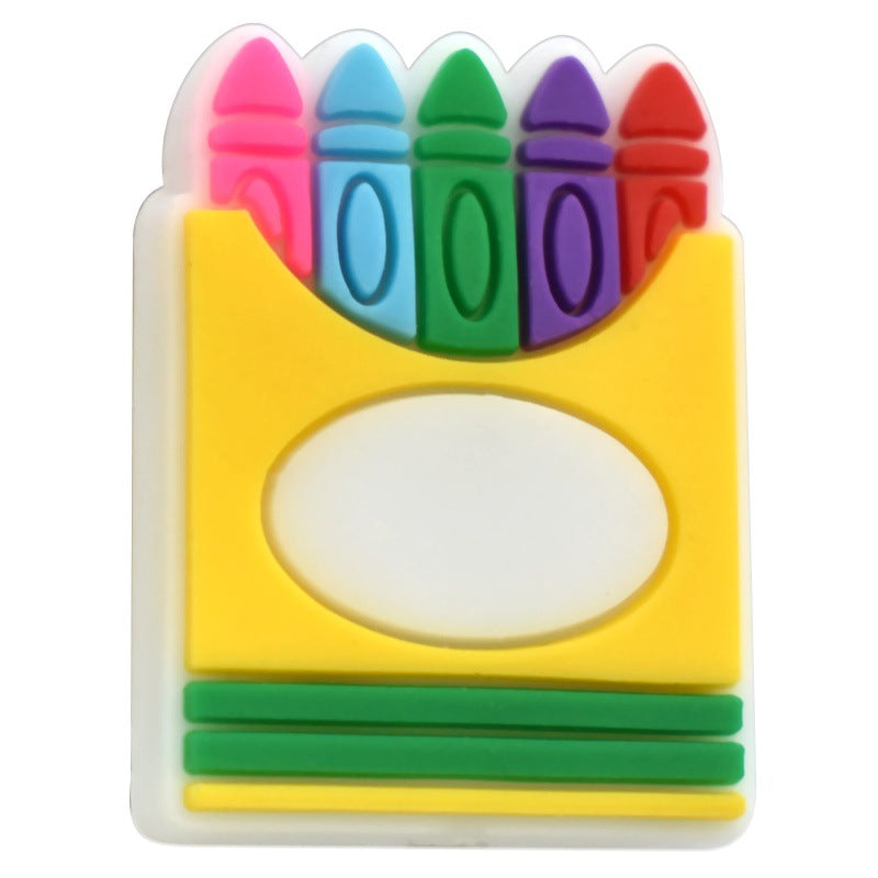 Wholesale Random 100pcs/pack  Back-to-School Series Student Stationery  Focal Beads