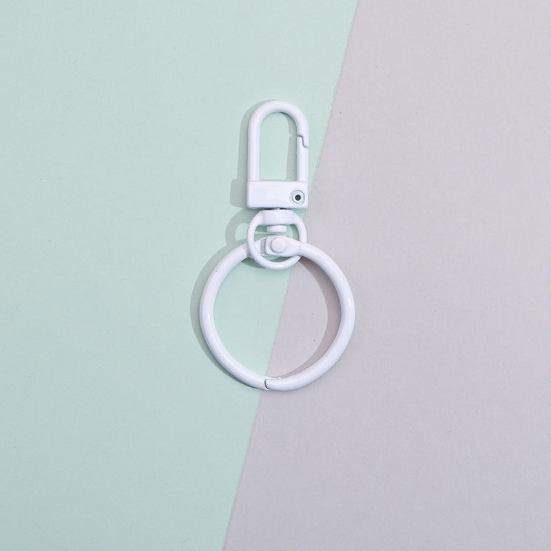 Wholesale Colorful DIY Handmade Material Keychain Metal Accessories