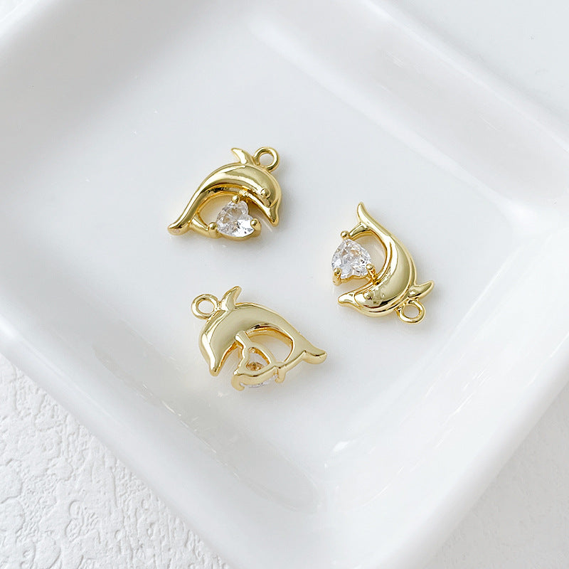 Wholesale 14k Gold Plated Marine Creature Pendant Diy Accessories