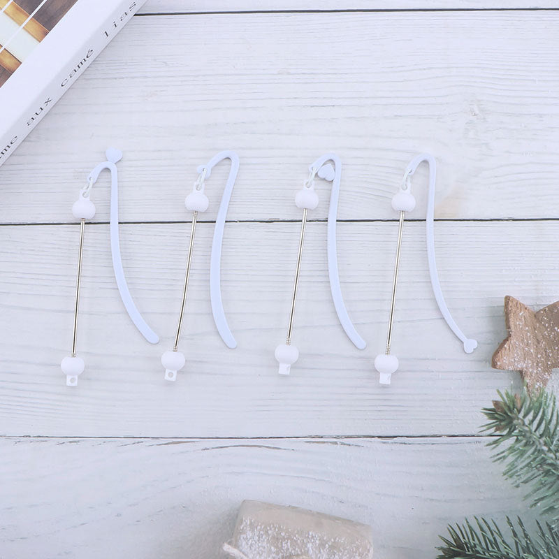 Wholesale New Diy Beaded Bookmarks Children Students Cute Book Clip Pendant Creative Love Five-pointed Star Butterfly Beaded Bookmarks