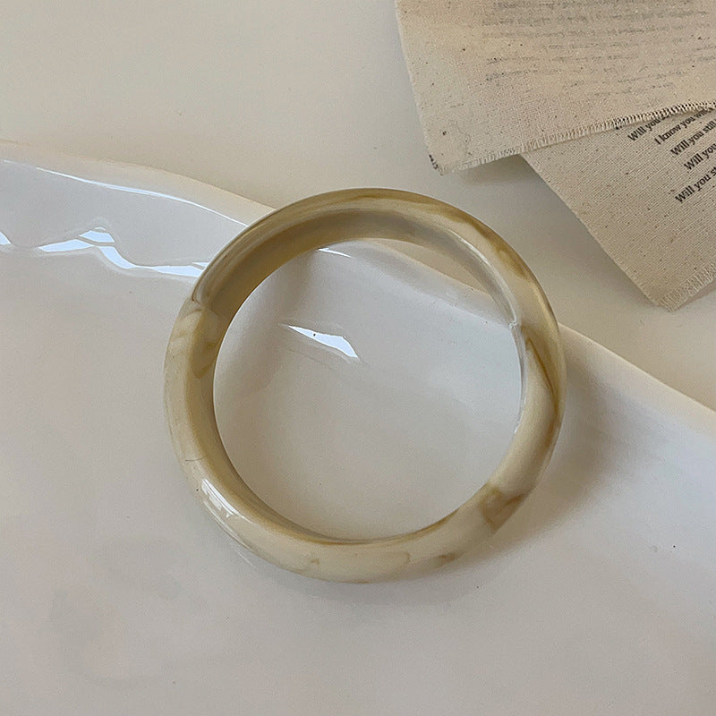 Wholesale Irregular Resin Texture Bracelet