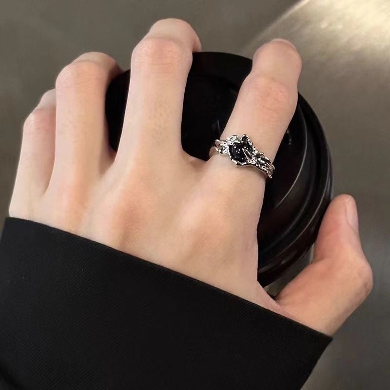 Wholesale Dark Wind Thorn Ring Open Ring