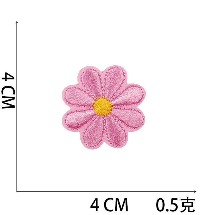 Wholesale Polyester Iron On Embroidery Patch Butterfly Floral Design For Clothing Decorative DIY Craft Supply