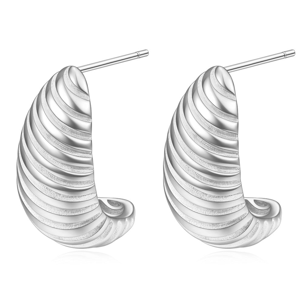 Wholesale 304 Stainless Steel Drop Pattern Earrings