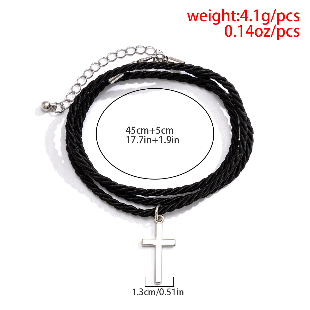 Wholesale Multi-layer Woven Cross Men's String Bracelet
