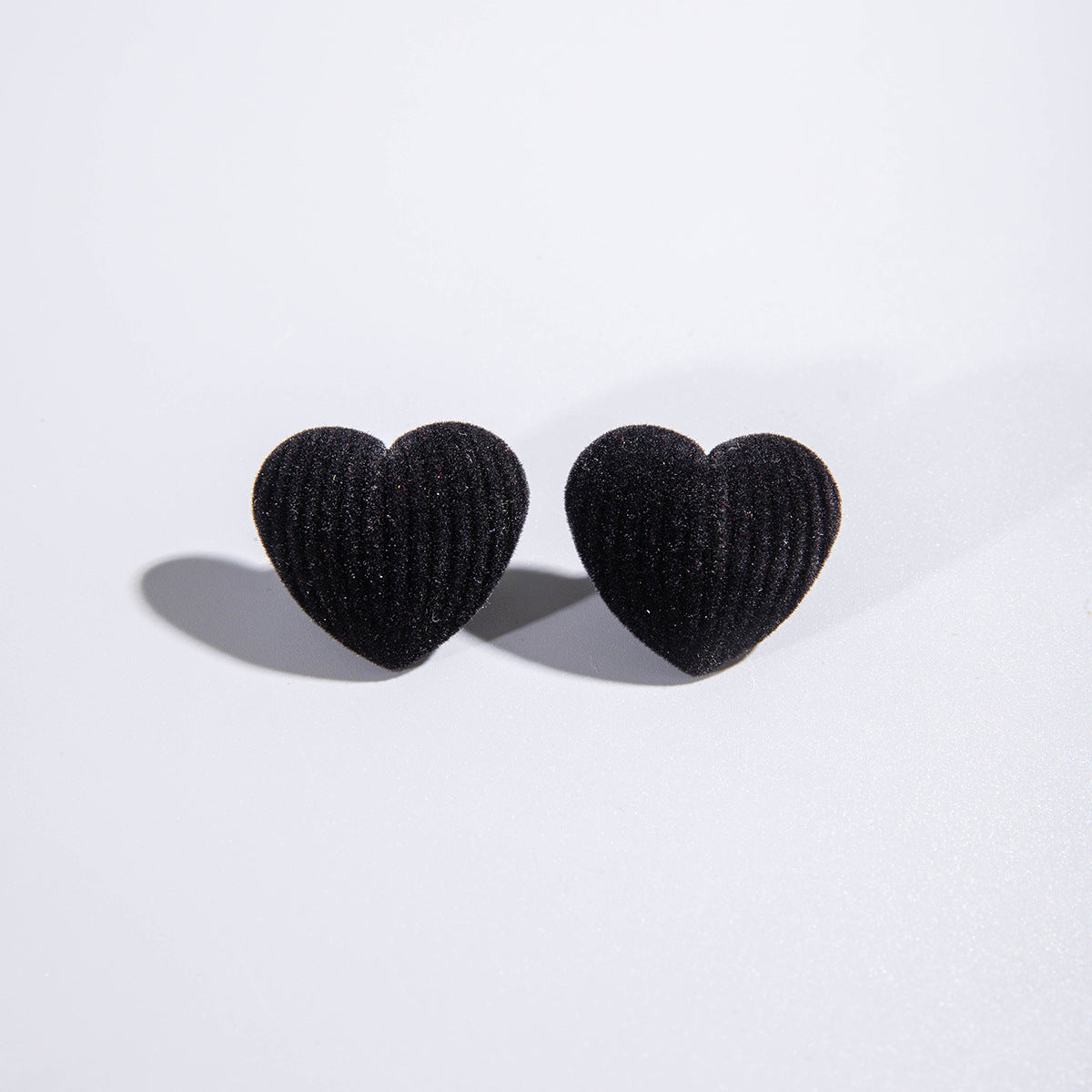 Wholesale Resin  Vintage Velvet Texture Love All-match Earrings Ear Studs