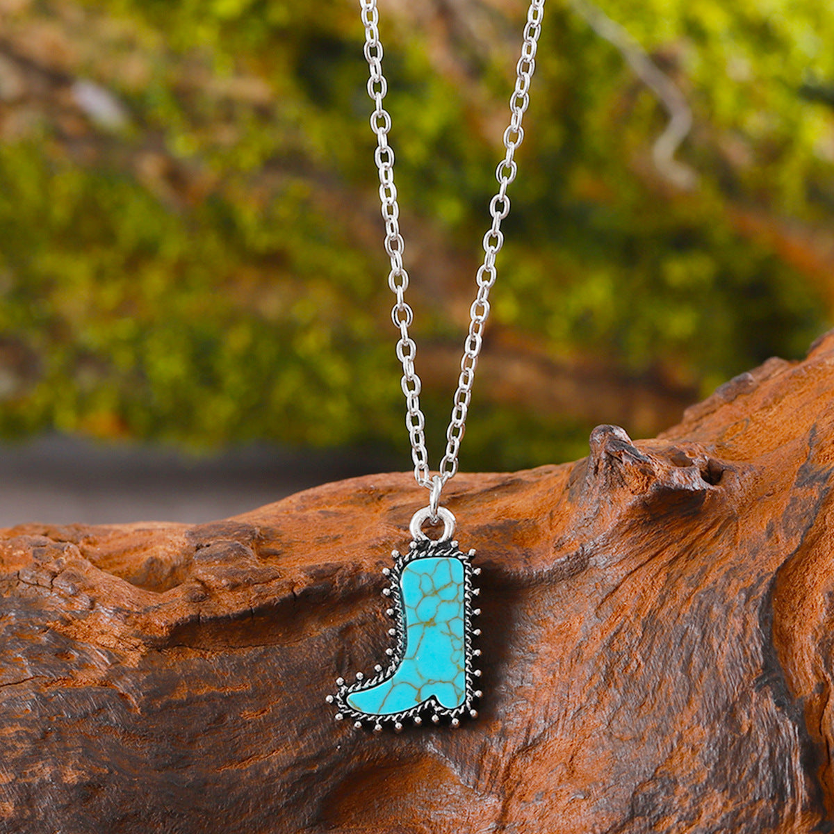 Wholesale Cactus Star Bull Head Heart Turquoise Earring Necklace Set