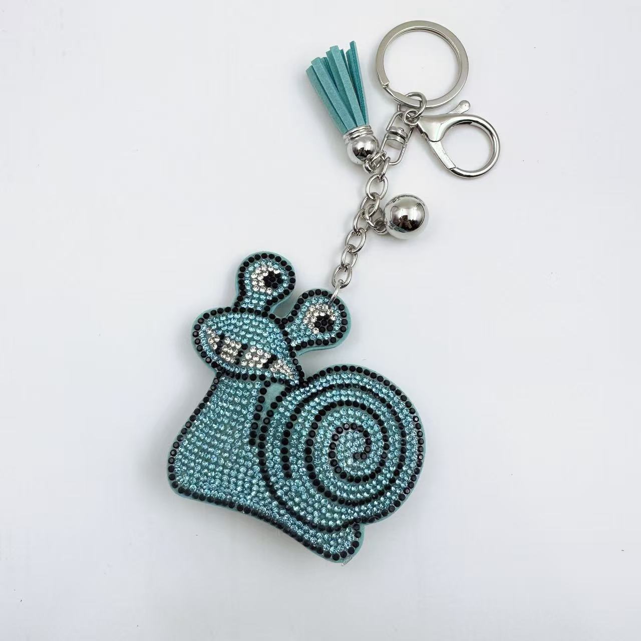 Wholesale Cartoon Snail Rhinestone Keychain Trendy Gift For Bag Pendant And Car Keys