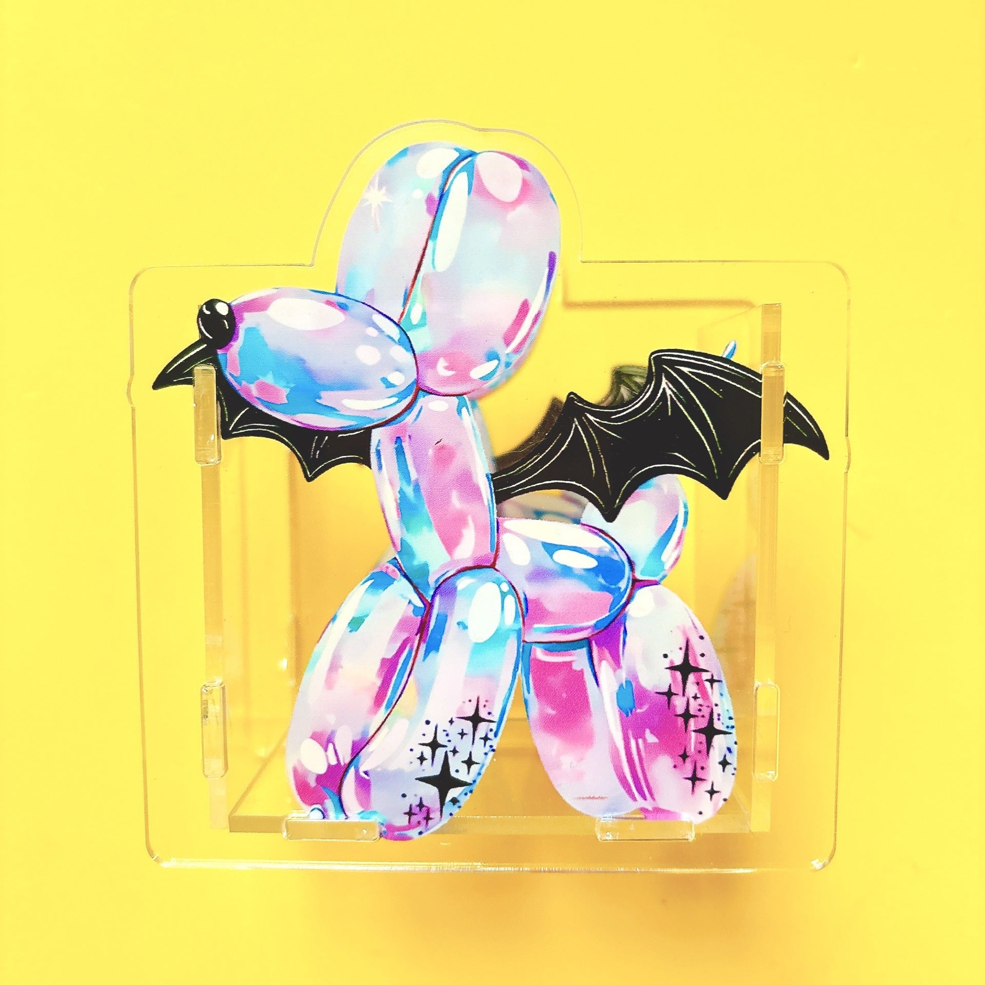 Wholesale New dog acrylic pen holder pencil box stationery storage diy 10cm