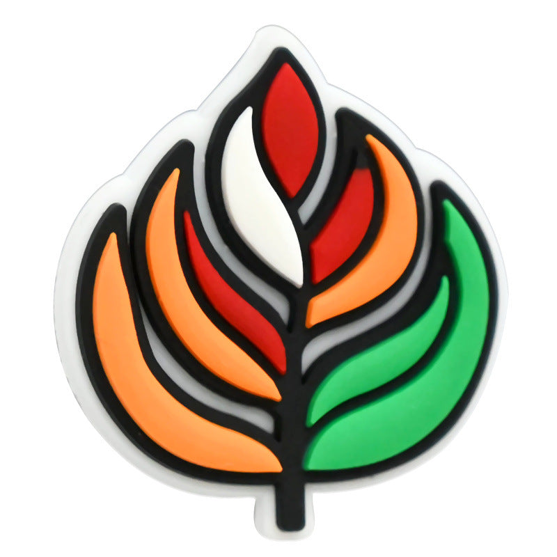 Wholesale  Random 100pcs/pack Oil painting series with string beads   Focal Beads