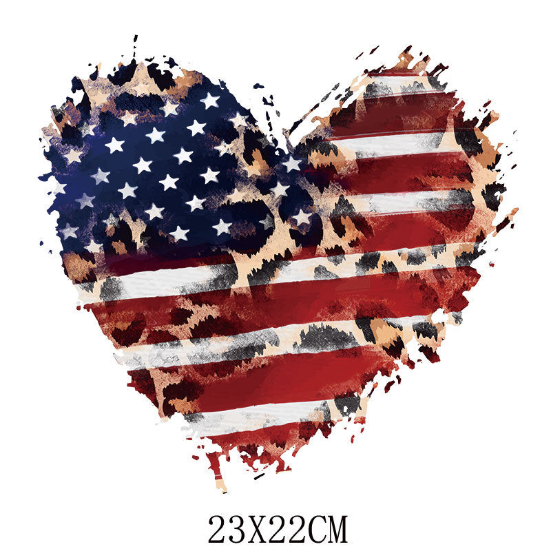 Wholesale Independence Day Hot Stamping StickerUV DTF Ready to Press Transfers Wraps