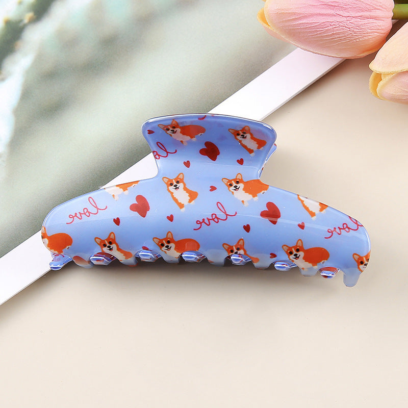 Wholesale New French Rhinestone Cat Hair Claw Clip Acrylic Hollow Women S Hair Accessory Cute Everyday Styling For Boutique Resale