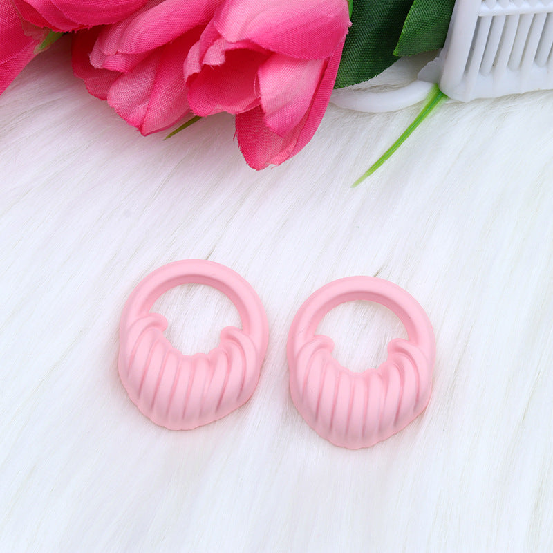 Pendientes acrílicos de pintura en aerosol tridimensional en forma de color al por mayor