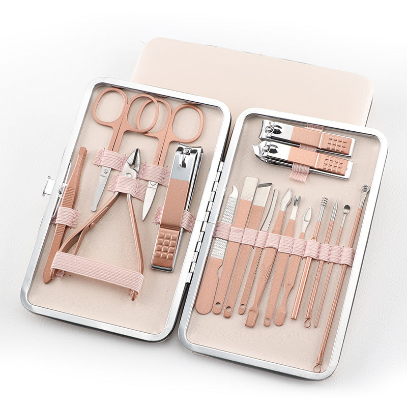 Wholesale Nail Clipper Set 18 Pieces Stainless Steel Accessories