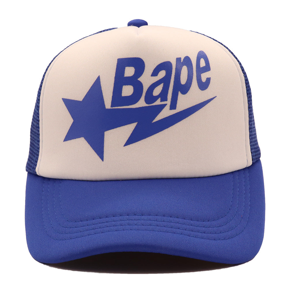 Wholesale  GALLERY DEPT New Trendy BAPE Mesh Trucker Cap Casual Letters Baseball Cap