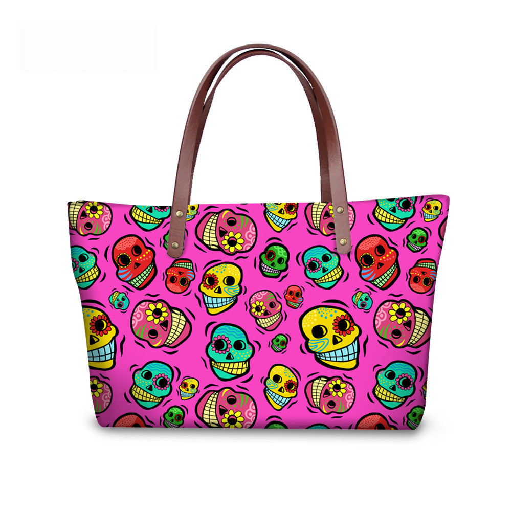 Bolso al por mayor de neopreno calavera calavera