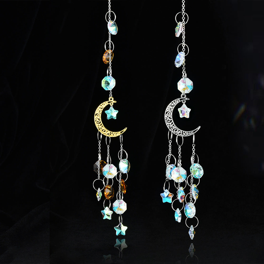 Wholesale Moon Five-pointed Star Window Decoration Wind Chimes