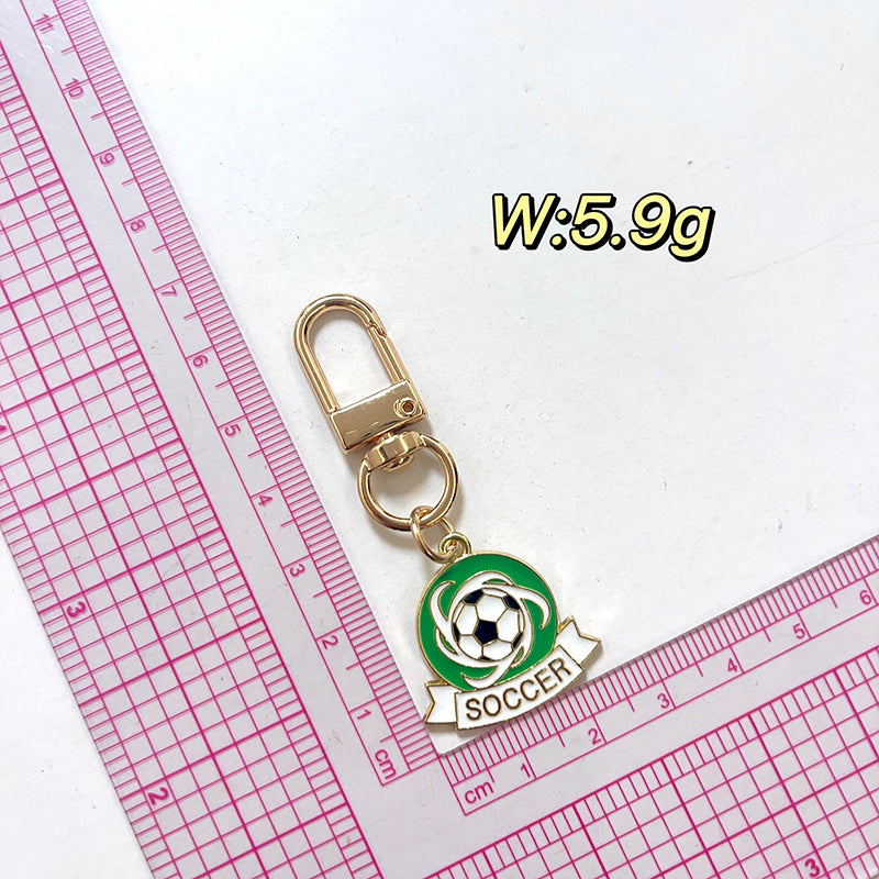 Wholesale Football Sports Series Commemorative Metal Keychain