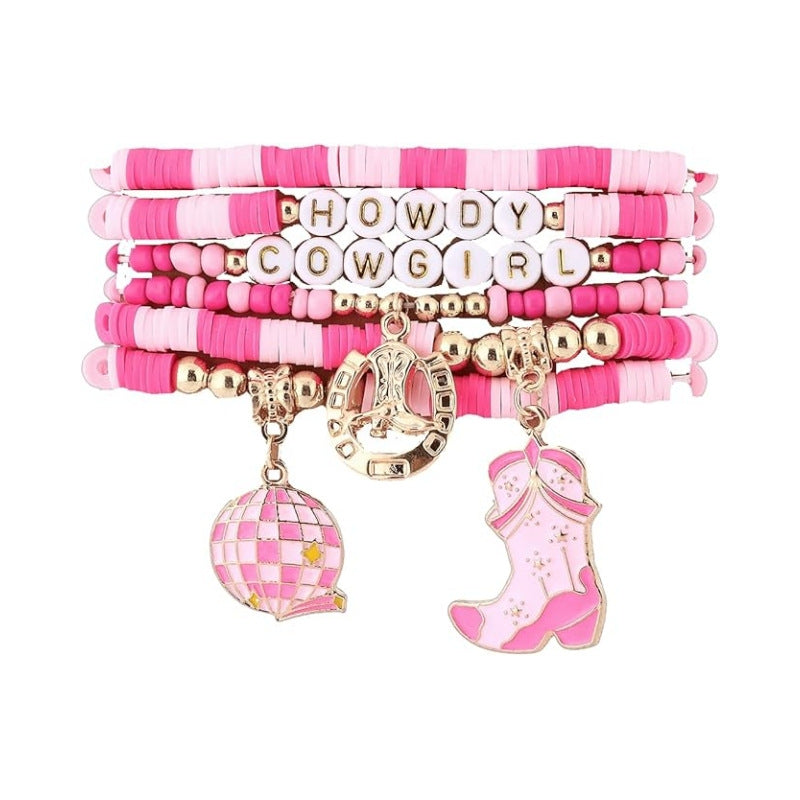 Wholesale Western Cowboy Series Soft Ceramic Cowboy Hat Boots Bracelet