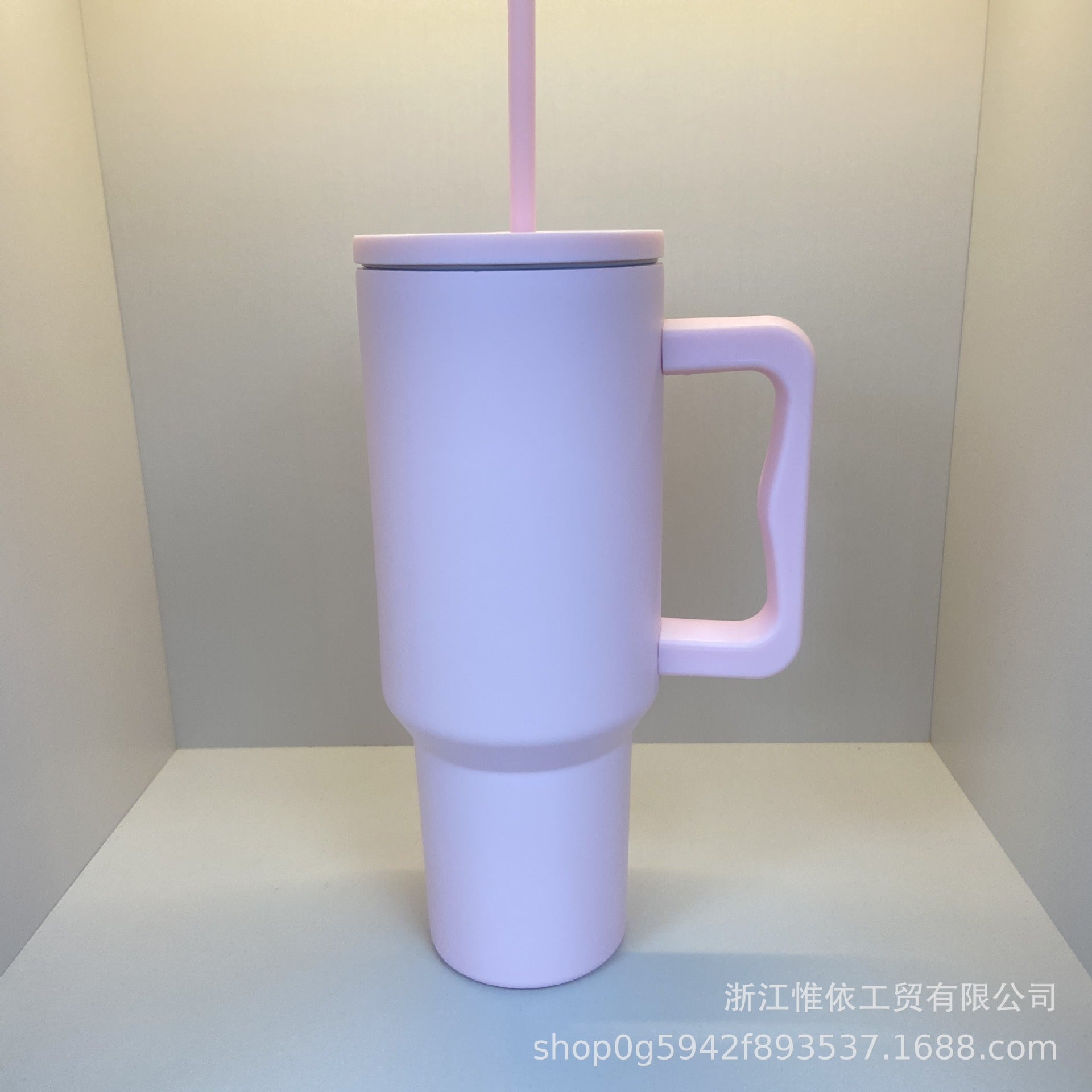 Wholesale 40oz Handle Car Cup Stainless Steel Straw Ice Cup Car Portable Thermos Cup