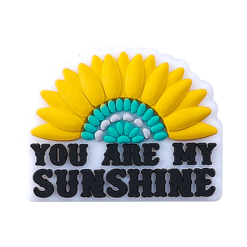 Wholesale 20PCS Turquoise Daisy DIY Jewelry Silicone Beads