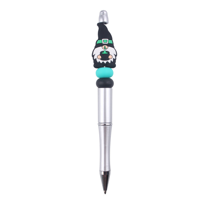 Wholesale Beaded Pens Cartoon Christmas Dwarf Old Man Silicone Ballpoint Pen