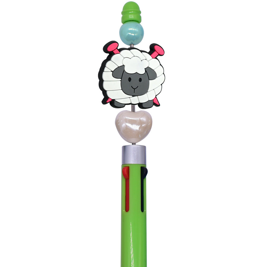 Wholesale Random 100pcs Cute Animal Product Creative Ballpoint Pen Beads