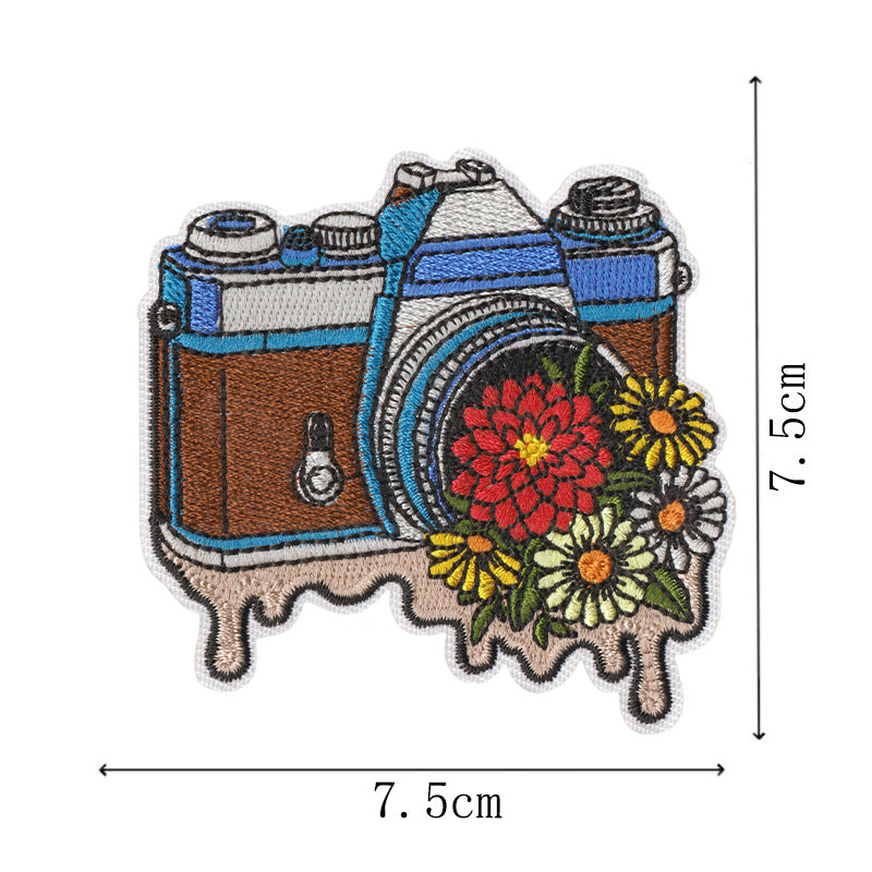 Wholesale Trendy Embroidered Patches Set Of 9 Western Coast Denim Style Self Adhesive Clothing Decor For et Hat Pants DIY Fashion Accessory