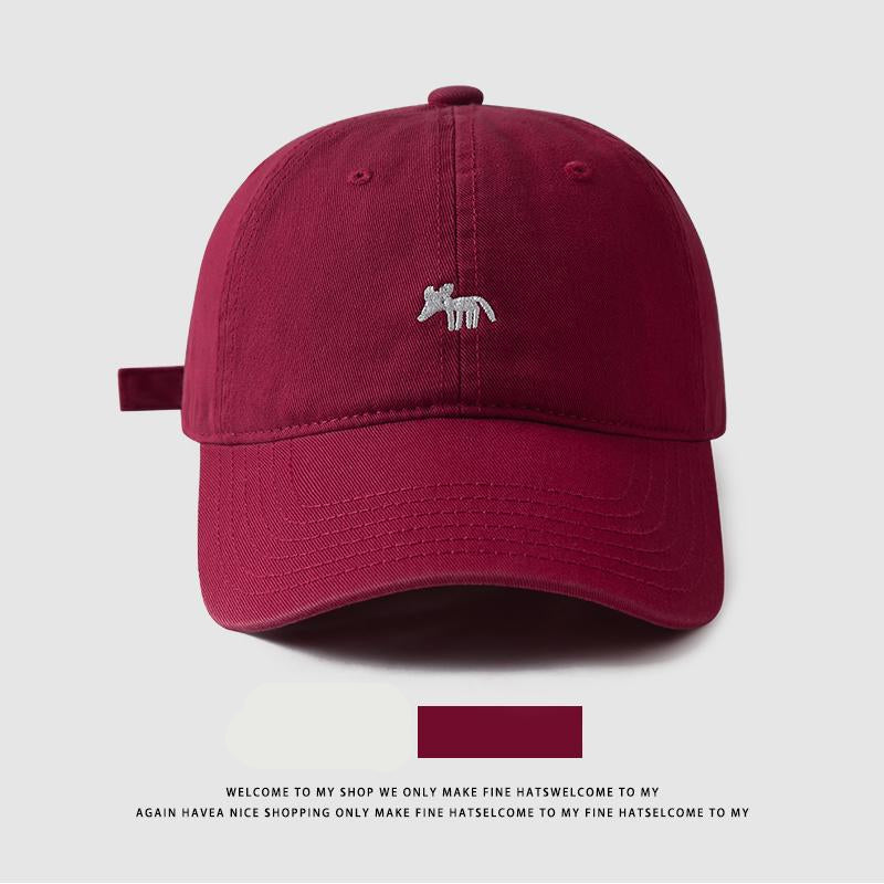 Wholesale Embroidered fox wide brim cap