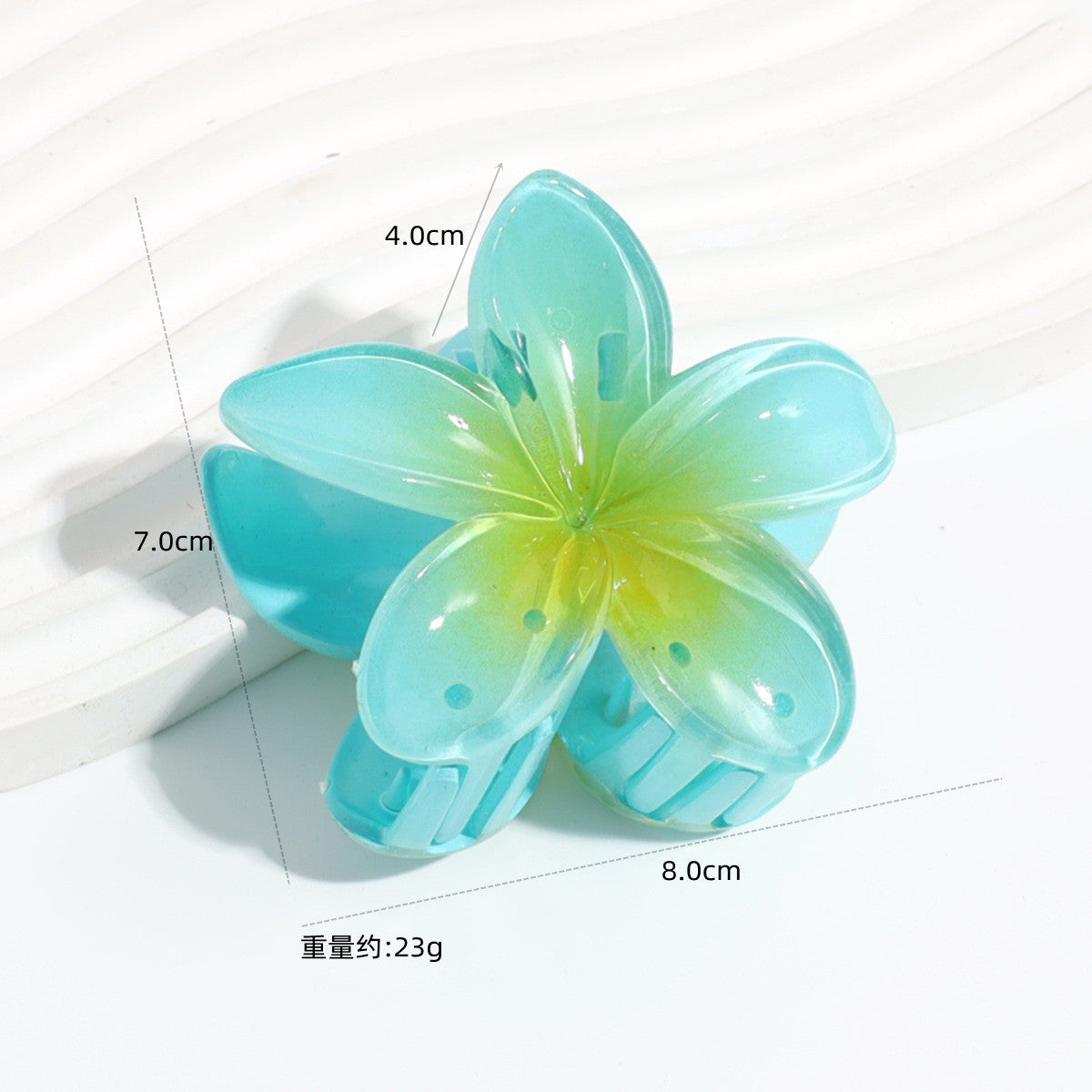 Wholesale Colorful Acrylic Egg Flower Women's Head DIY Shark Clip Hairpin Jewelry