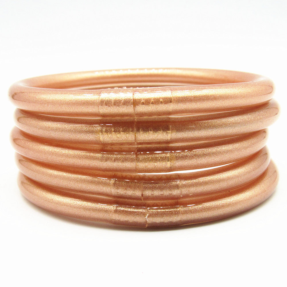 Wholesale 5-Layer Silicone Gold Powder Bracelet