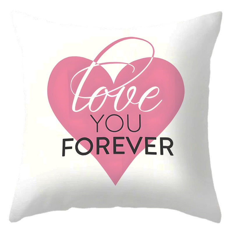 Wholesale Mother's Day Festive Bedside Cushion Linen Throw Pillow Cover