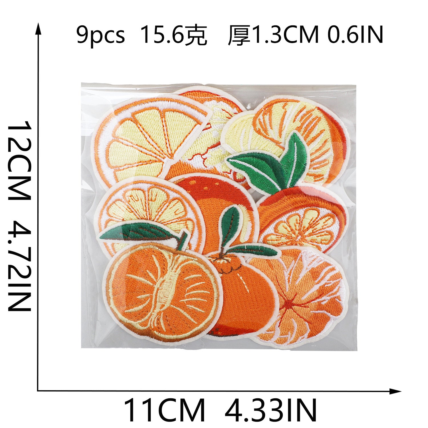 Wholesale Cartoon Orange Series Embroidery DIY Patches