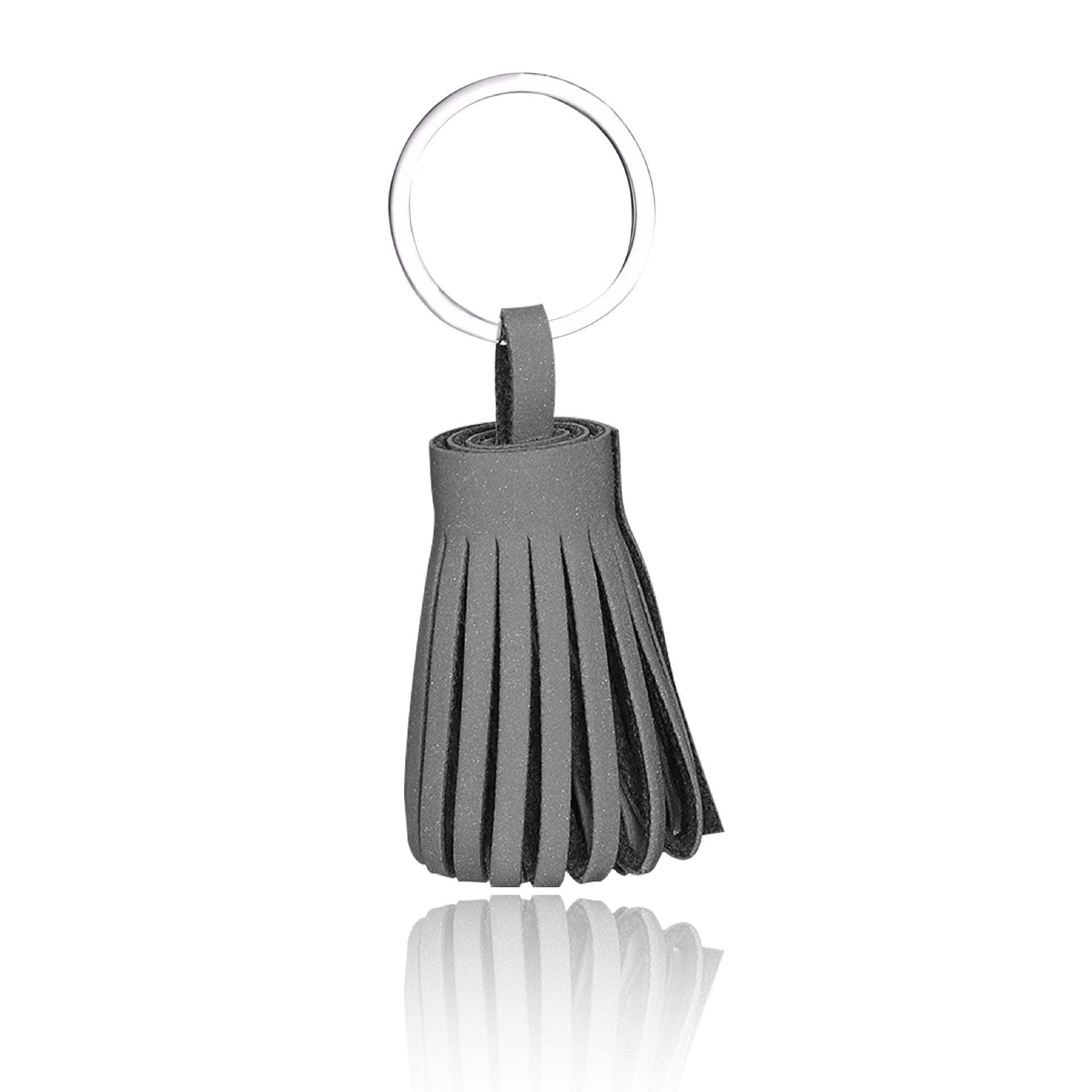 Tassel Night Light Luminous Leather PU Keychain Pendant
