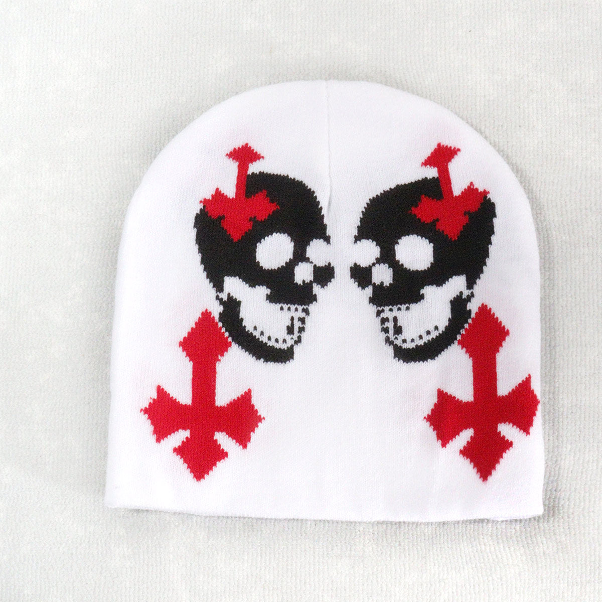 Wholesale Skull Street Style All-match Men's and Women's Autumn and Winter Jacquard Beanie