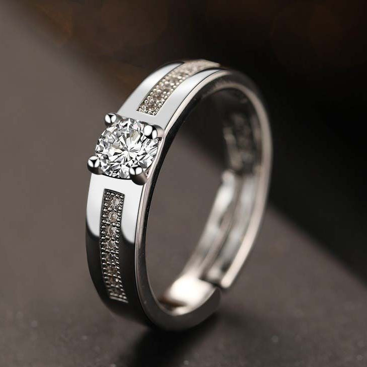 Wholesale classic elegant simple handsome wedding ring