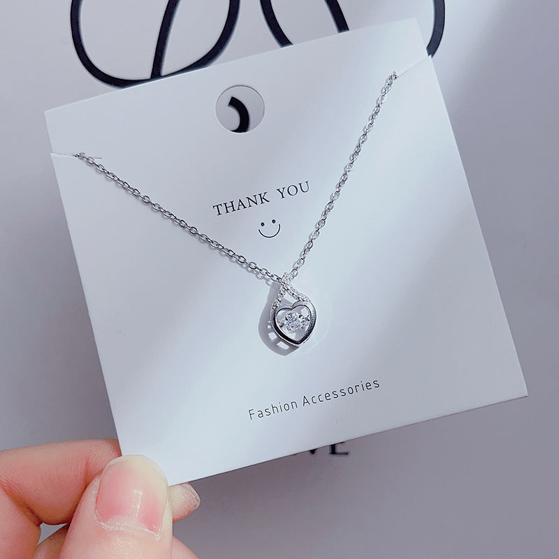 Wholesale Simple Four Leaf Clover Necklace Clavicle Chain