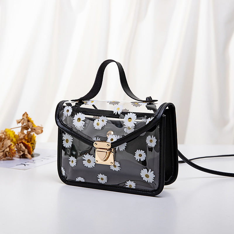 Wholesale PVC Transparent Small Daisy Mother Bag Single Shoulder Bag
