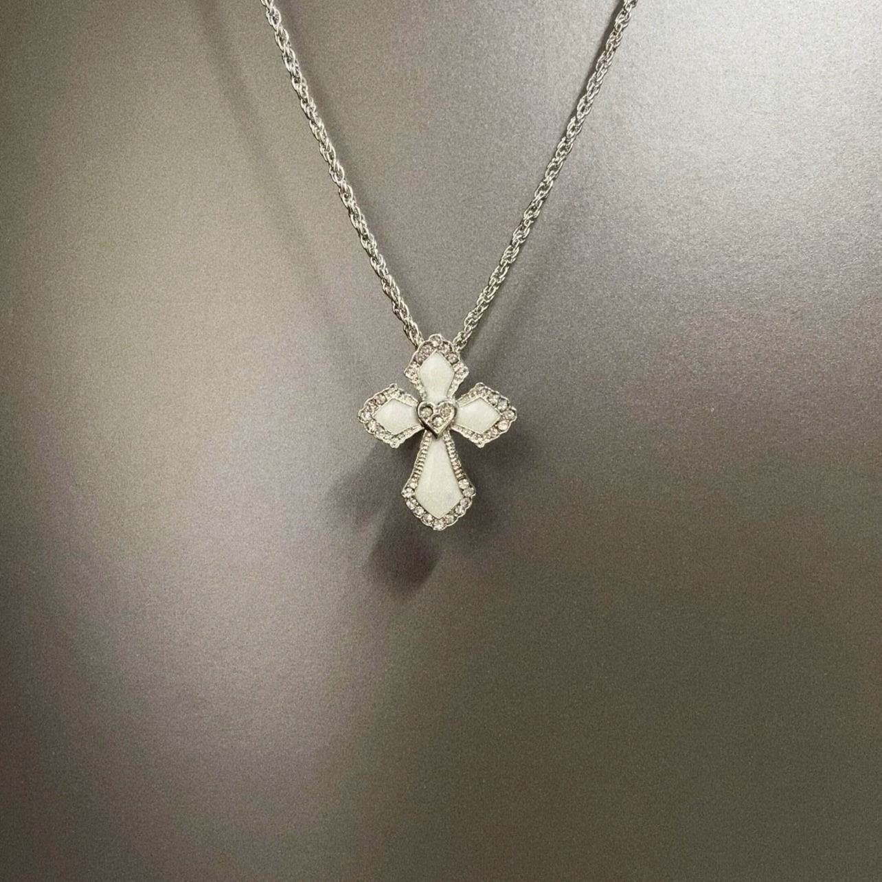 Wholesale Color printed card cross moon cartoon cat necklace