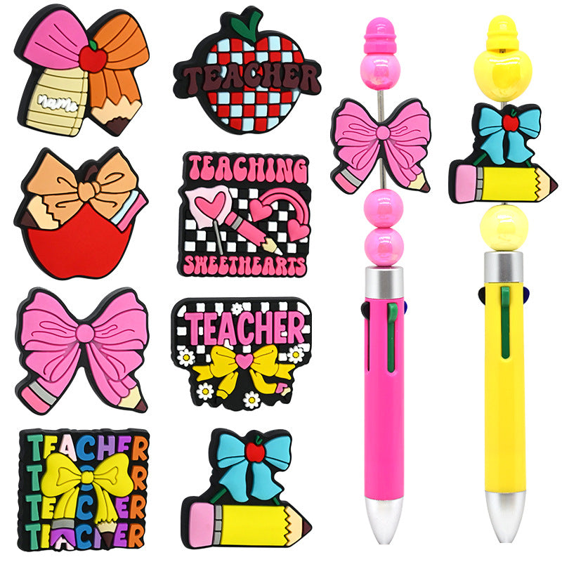 Wholesale Random 100pcs Student School Teacher' s Day Beads Focal Beads