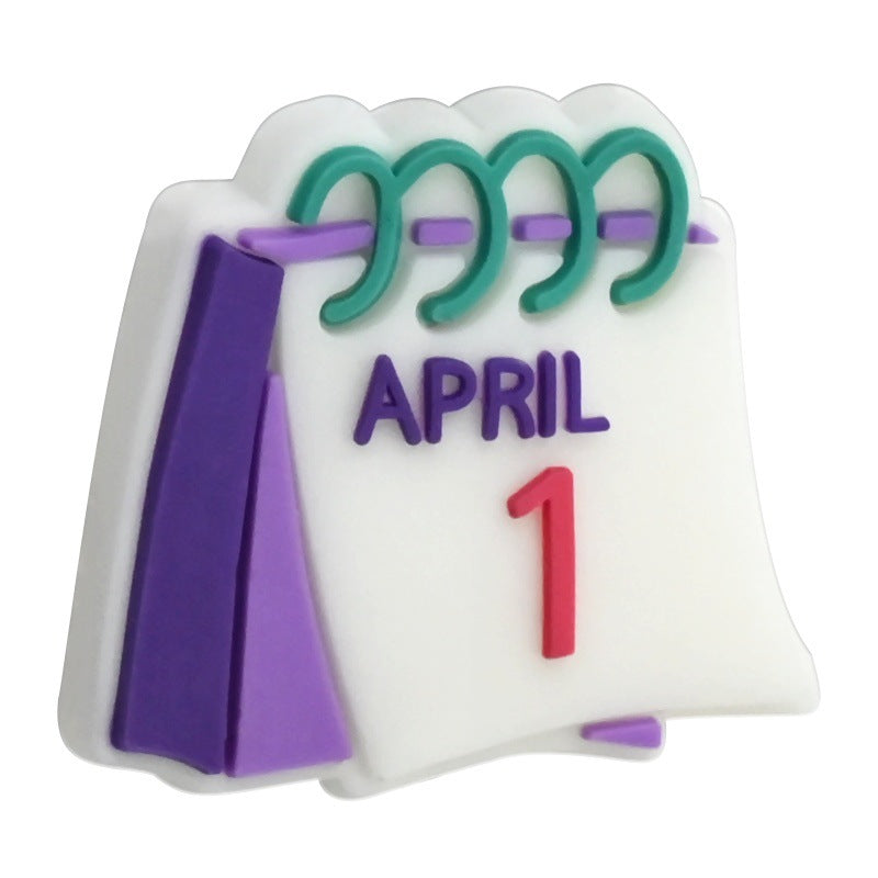 Wholesale Random 100pcs April Fool' s Day-themed Funny Mustache DIY PVC Soft Rubber Beads